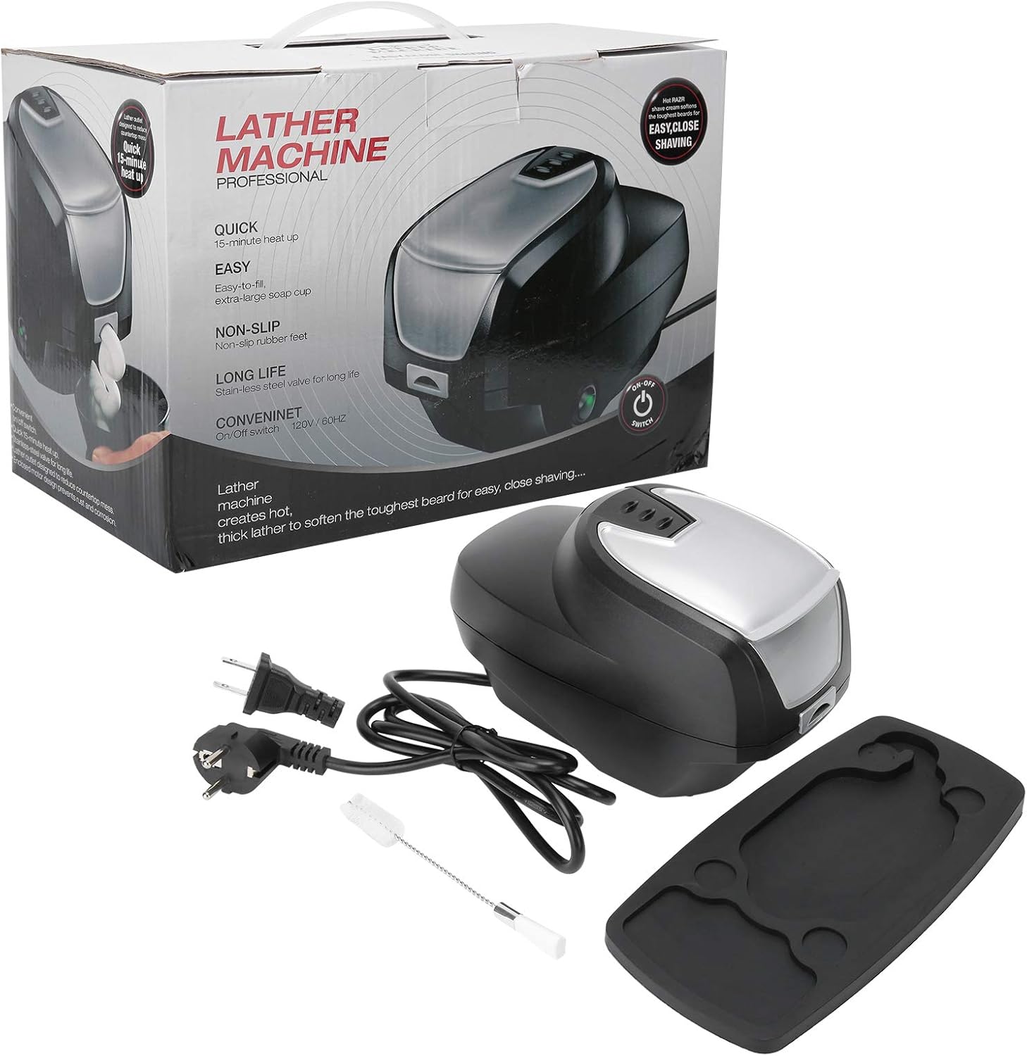 Gifts For Men Husband Dad Barber Household Hot Lather Machines Foaming Machine Household Face Grooming Dad Barber[#2] - Image 1