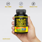 Dorado Nutrition Shilajit Supplement packaging top view