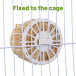 Reusable plastic basket for bird cage nesting
