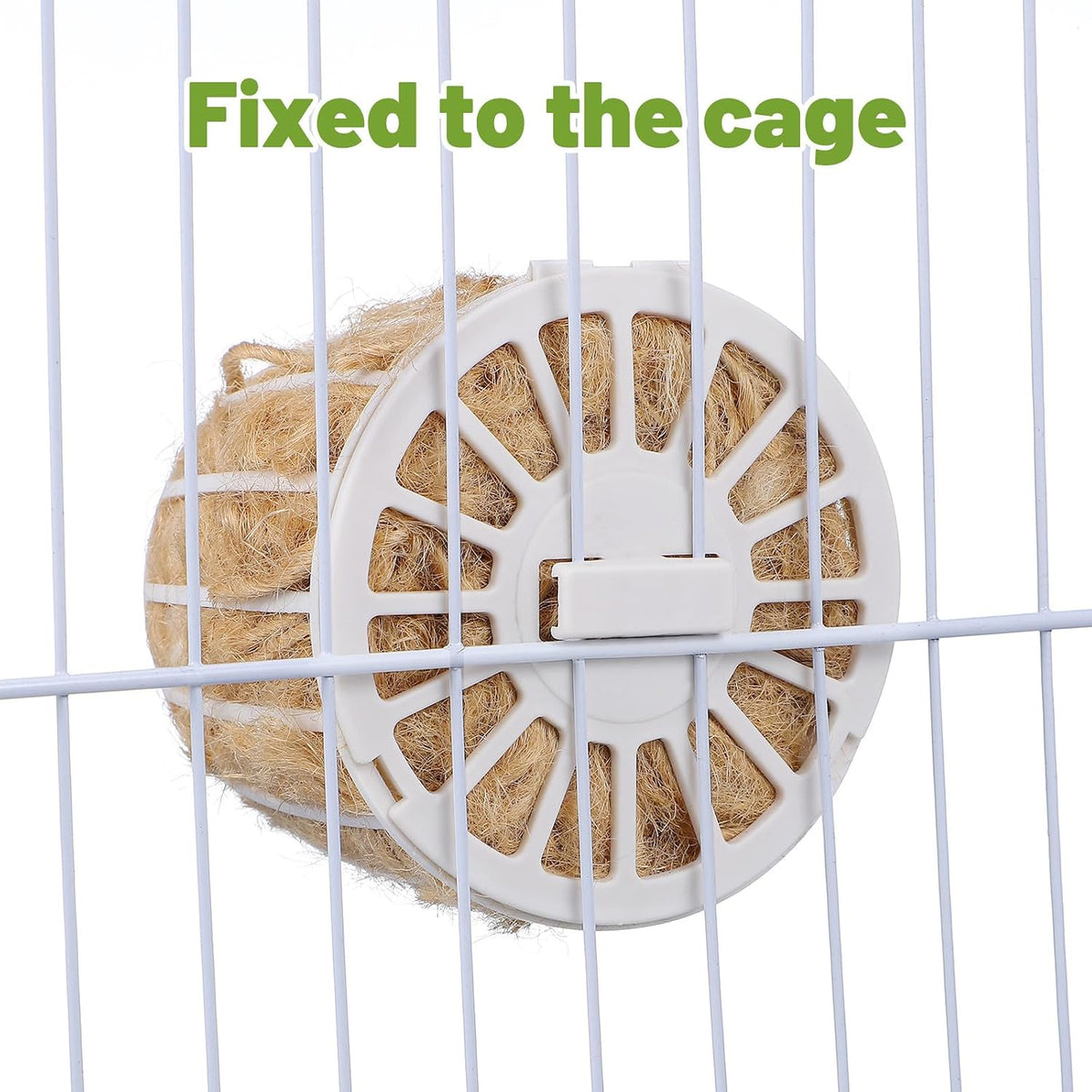 Reusable plastic basket for bird cage nesting
