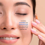Transparent hydrogel texture showing the infused ampoule solution