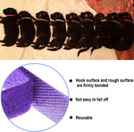 Adjustable hook and loop fastener detail on pet ID band