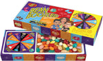 Jelly Belly BeanBoozled jelly beans layout showing the colorful spinner wheel