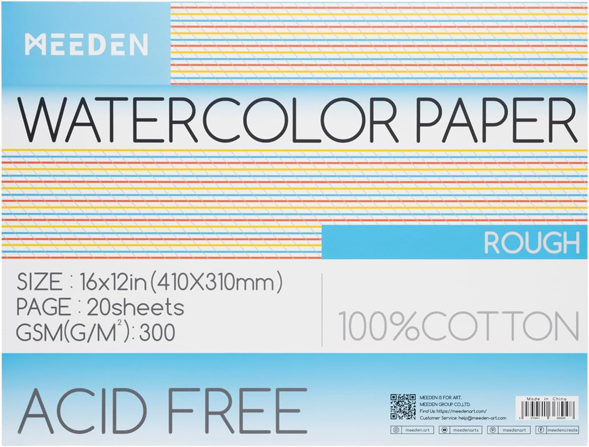 MEEDEN watercolor paper block packaging display