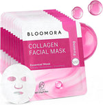 Overnight Collagen Face Mask, Hydrogel & Low Molecular Deep Collagen Mask, Glass Skin Face Mask, Collagen Mask Overnight + Firming & Elasticity, Hydrating Face Masks 34g*4ea, Face Masks Skincare Pack - Image 11