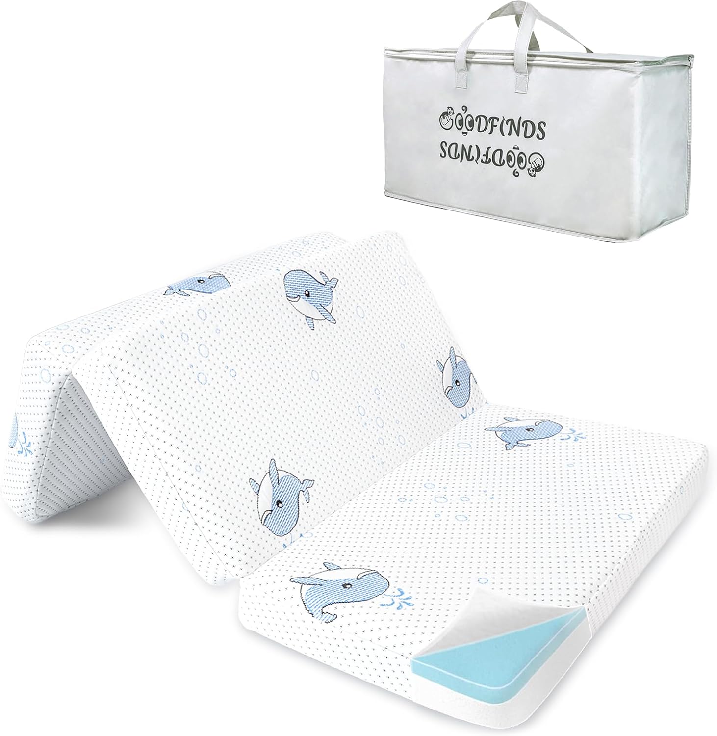 Goodfinds Pack and Play Mattress front view