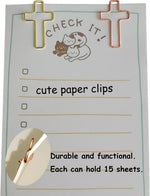 HiQin decorative faith inspired paper clips angle view