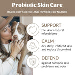 Side view of Skout's Honor 16 fluid ounce dog shampoo bottle