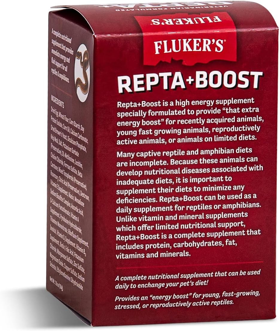 Fluker's High AMP Boost supplement prepared in a mixing cup for sick or dehydrated lizards.