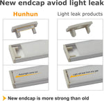 Under-cabinet LED strip lighting installation with aluminum profile
