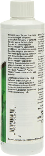 Seachem Flourish Nitrogen liquid fertilizer label details
