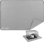 Silicone Dog Crate Mat, 40"x 28" Under Dog Crate Kennel Pad with Raised Edge, Washable Dogs Bed Mat, Waterproof, Leakproof, Protect Floors (Dark Grey) - Image 10