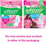 Whisper Ultra Soft XL 50 pieces box top angle