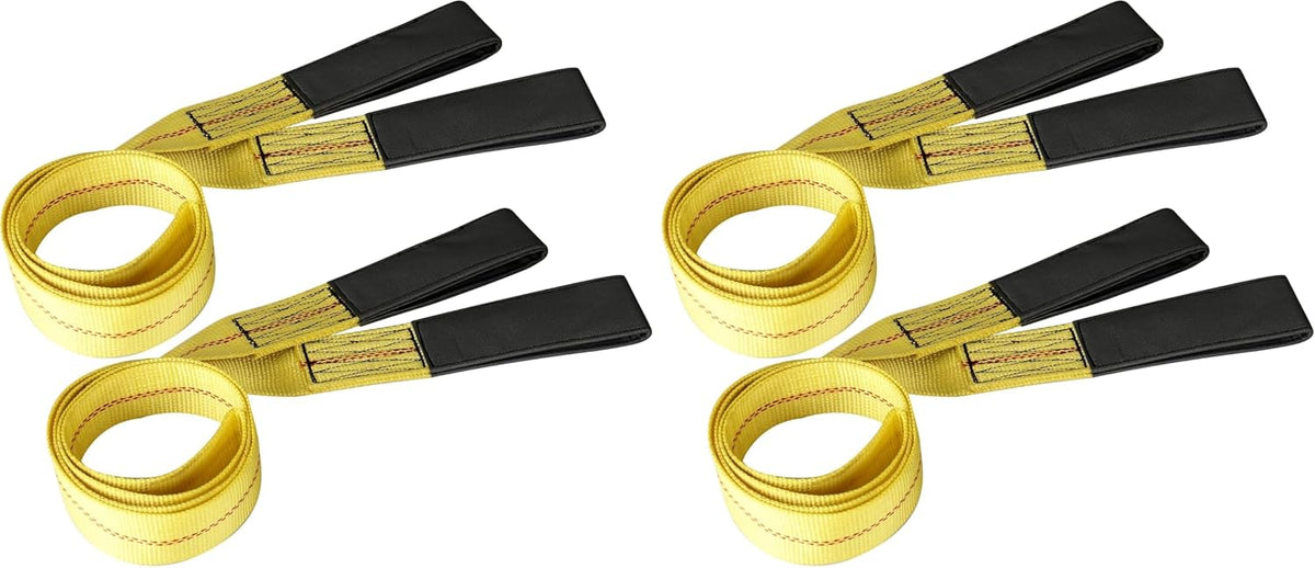 2pcs 2 inch by 6 feet Lifting Strap 3000 lbs Load Capacity and 9000 lbs Breaking Strength Eye-Eye Web Sling - Image 9