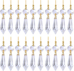 20pcs Crystals Prisms Glass Tip Beads Black Chandelier Icicle Drops Hanging Crystal Replacements Pendants for DIY Craft Jewelry Ornament Wedding Christmas Lamp Decoration, 35 mm - Image 10