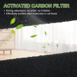 Thick activated carbon sheets showing the durable filtration layer