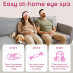 Bloomora heated eye mask displaying ergonomic ear loops