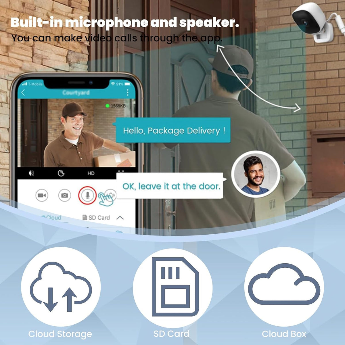 Clever Dog camera mounted for indoor surveillance