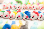 Multi color interactive kitten toys designed to stimulate hunting instincts.