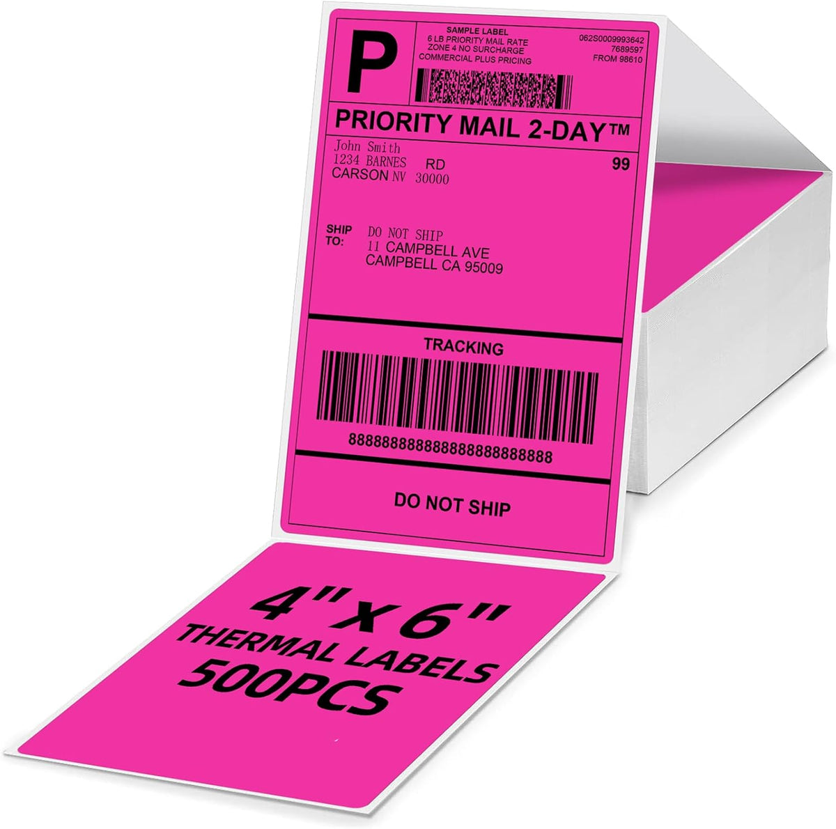 4x6 Thermal Labels (Pack of 500 4x6 Roll Shipping Labels) | Compatible with JADENS, ASprink, Phomemo, Rollo, Zebra, Omezizy and Other Shipping Label Printers - Image 15