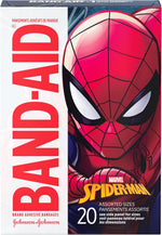 Band-Aid Marvel Spiderman adhesive bandages front view packaging
