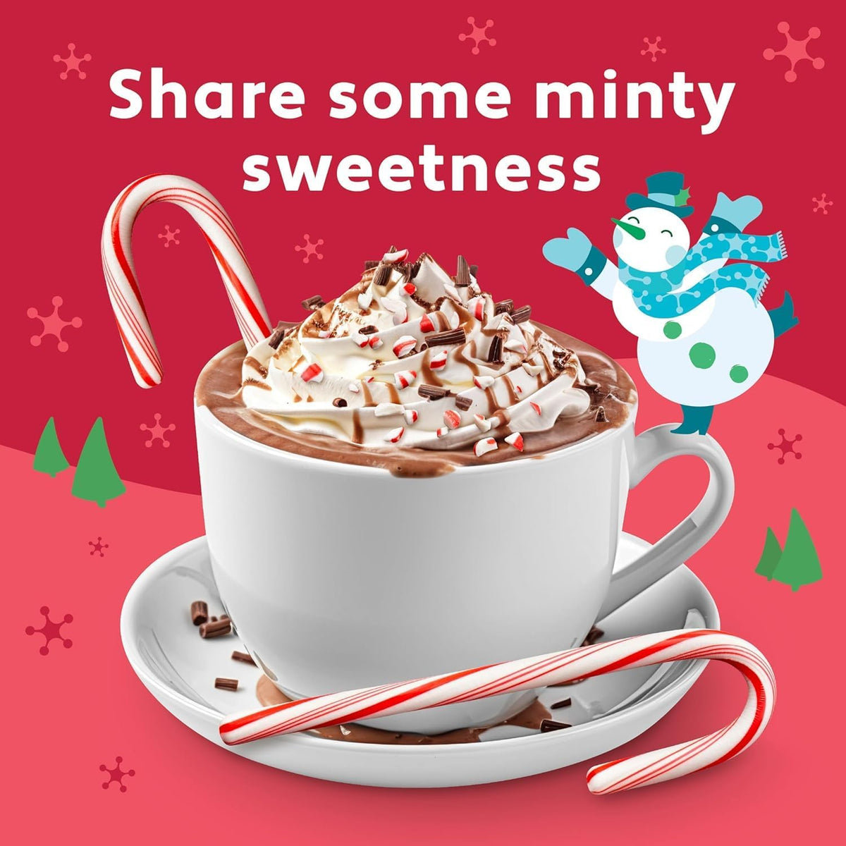 Close up view of the vibrant striped pattern on premium wintergreen confections.