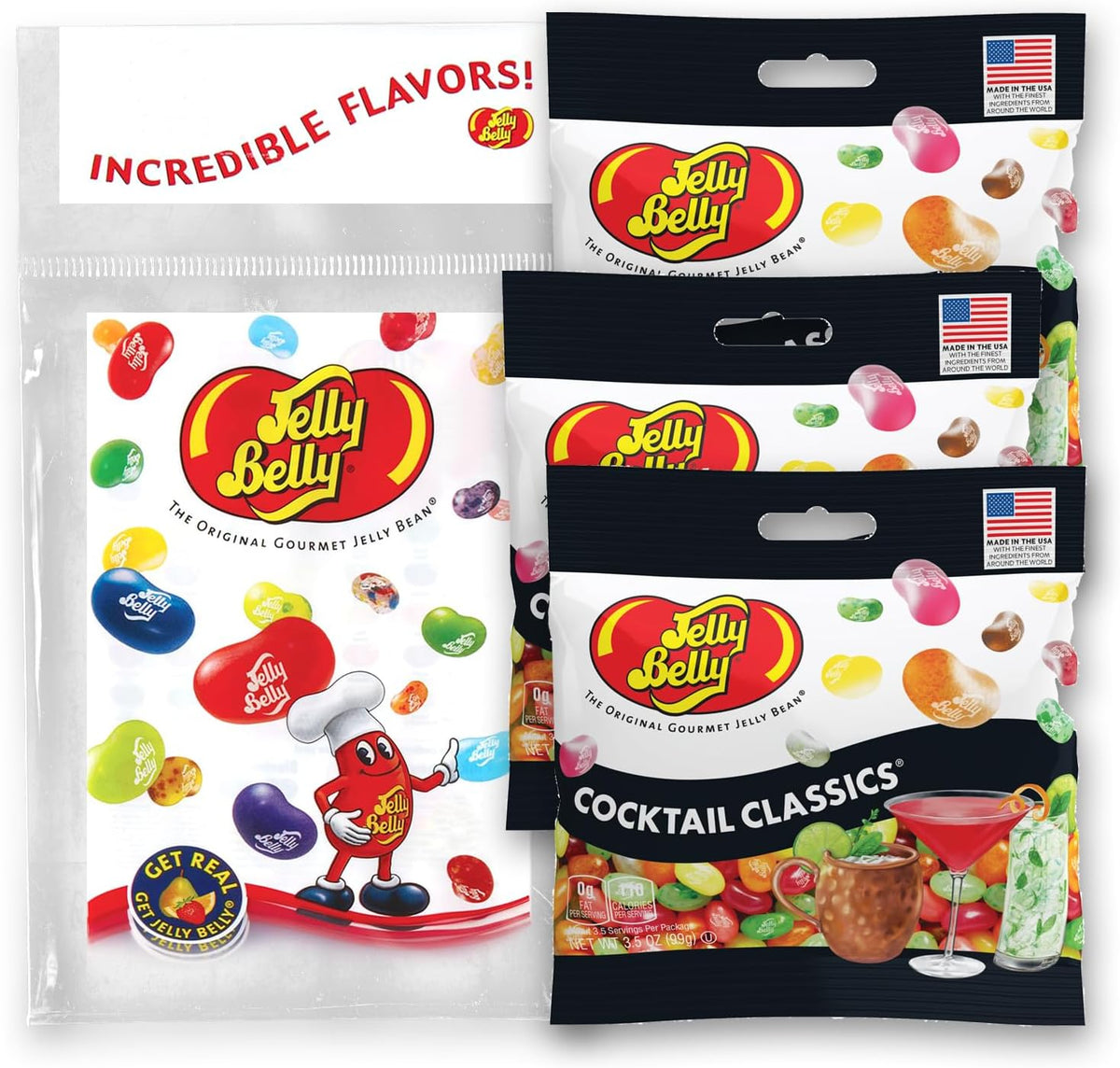 Jelly Belly Soda Pop Shoppe Jelly Beans, 3.5 oz Grab & Go Bags - Pack of 3 sold in Jelly Belly Bag - Image 11