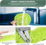 HoMerit baseboard dusting mop chenille microfiber pad texture