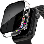 Privacy Case for Apple Watch Screen Protector Ultra 1/2 49mm | 1 Black + 1 Clear Privacy Case For Apple Watch, Anti-Spy Tempered Glass Screen Protector - Image 10