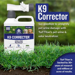 Turf Titan K9 Correcter Dog Urine Neutralizer for Lawns (32 oz) - Fights Yellow Spots and Odors - Grass Dog Urine Neutralizer to Grass Recovery with Weekly Use - Covers Up to 6,000 Sq Ft - Image 2