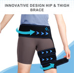 REAQER Hip Flexor Compression Support side view for active mobility