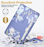 SURITCH shockproof protective cover back view with S Pen holder