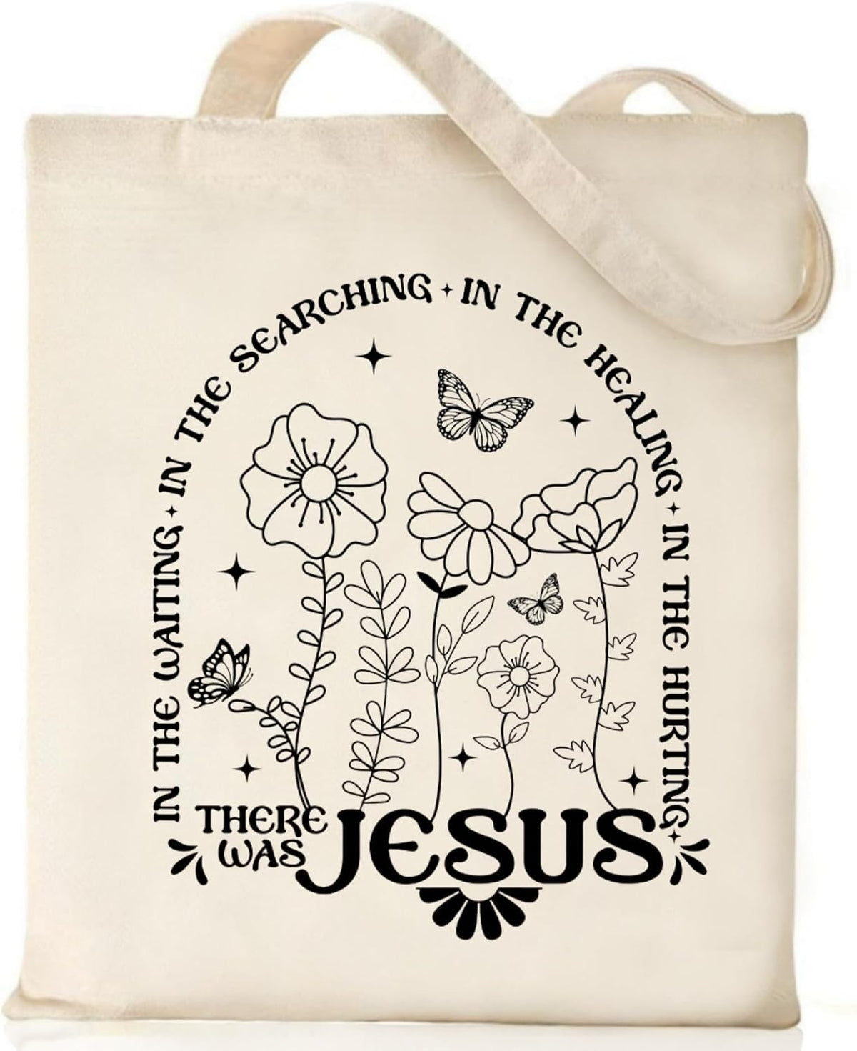 Canvas Christian Tote Bags Bible Faith Friend Birthday Gifts Graphic Totes Sunday Church Bag - Image 10