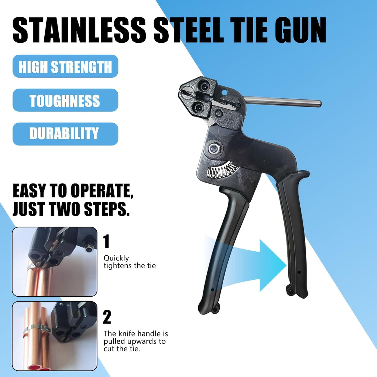 CLFCZYCXD metal zip tie tightener tool side angle