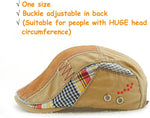 MOACC adjustable newsboy cap side profile