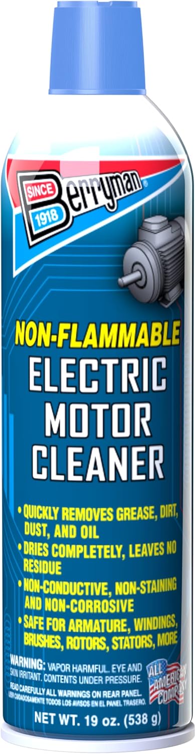Berryman Products 1520 Electric Motor Cleaner 19 Ounce aerosol can front view