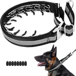 Mayerzon Martingale No Pull Collar for Large Medium Dogs, Patented Dog Walking Training Collar for Pulling, 1.5'' Wide Alloy Buckle, Neoprene Padded, Adjustable, Reflective, Easy to Use(L, Black) - Image 10