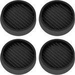 3X3 Round Rubber Caster Cups, Non Slip Furniture Pads - 4 Pack | Anti-Slip Gripper, Anti Skid Furniture Feet, Anti Slide Floor Protector for Bed Couch Table Chair Stoppers, Brown - Image 10