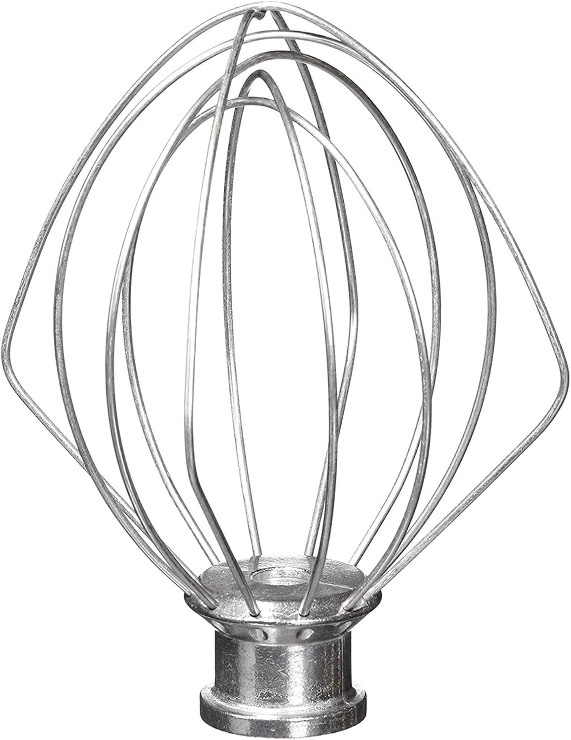 K45WW Wire Whip for KitchenAid Tilt-Head Mixer,6-Wire Whisk Attachment Replacement for 4.5QT/5QT Models K45SS KSM110 KSM75 KSM90 KSM100, Aluminum Head with Stainless Steel Wires, Hand Wash Only - Image 1