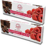 Two boxes of raspberry chocolate jelly sticks with Bellatavo magnet