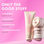 Kopari coconut body butter side profile and label details
