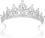 SuPoo Wedding Crowns for Women Tiara for Girls Crystal Princess Queen Crown Rhinestone Birthday Tiara Headband Red Black - Image 12