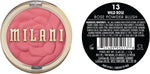 Milani matte face blush sculpted rose powder texture close up