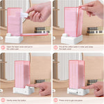 Aukiron makeup cotton storage rack back cover open