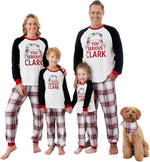 IFFEI Family Christmas Pajamas Matching Sets with Graphic Tops and Pockets | Christmas pajamas for family with pockets, soft stretch tops and plaid pants with adult adjustable drawstring waist - Image 12