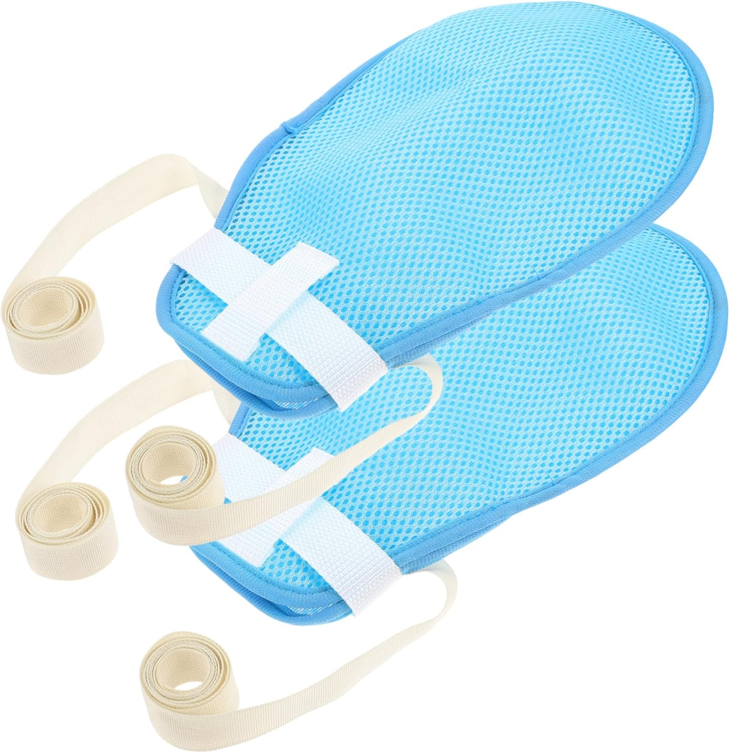 1Pair Hand for Elders Tube Prevention Glove for Bedridden Patients Durable Breathable Straps for Fall Prevention for Home Hospital Use Comfortable - Image 1