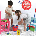 Play22 Kids Cleaning Set 12 Piece - Toy Cleaning Set for Girls & Boys - Image 3