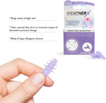 WeatherX pressure filtering earplug device close up