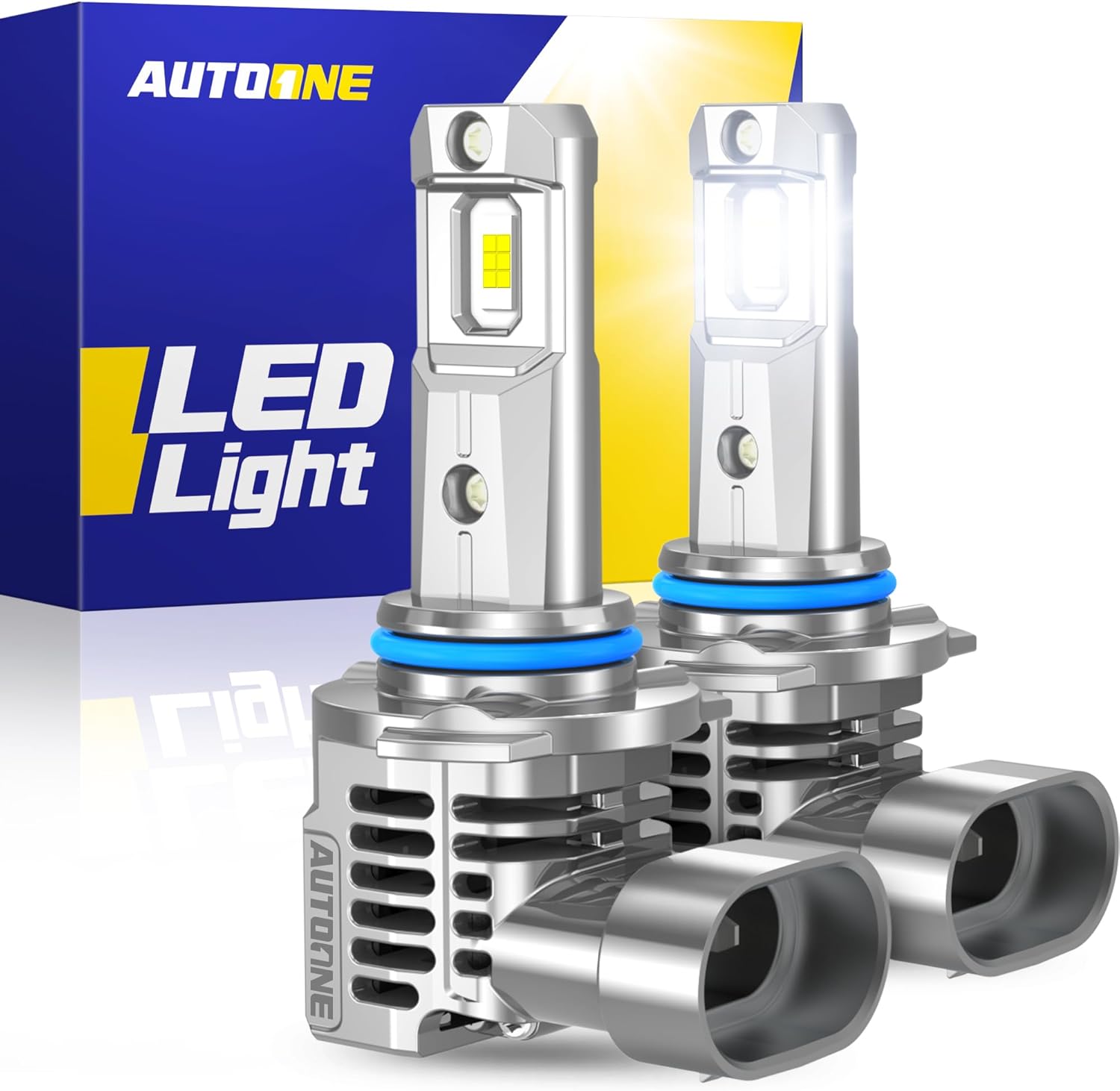 AUTOONE 9012 LED Headlight Bulb premium automotive lighting front view