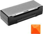 Sharpal 162N double sided diamond sharpening stone front view with storage case
